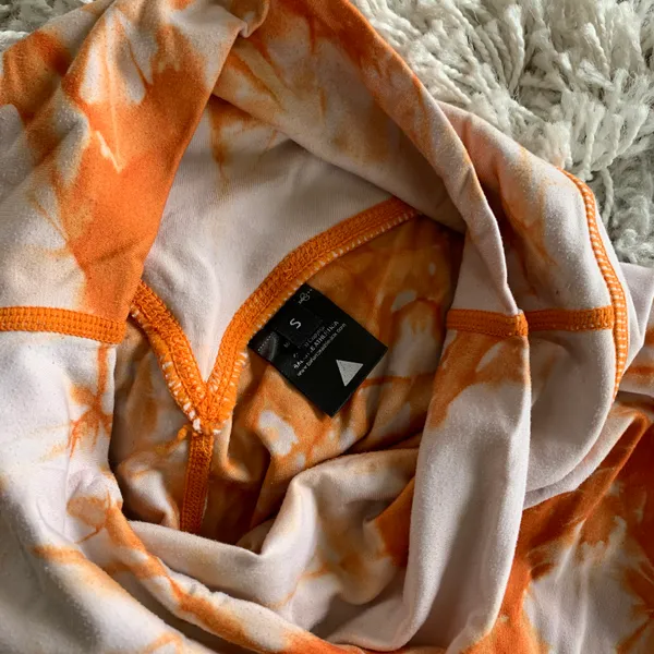Balance Athletica Orange/White Tie Dye High Waisted Vitality Leggings - Image 6