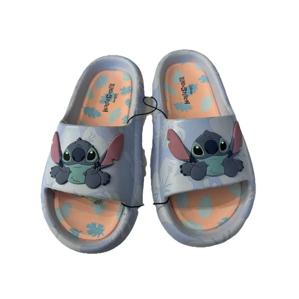 Disney Lilo Stitch Ohana Blue Slide Sandals Shoes Vacation Beach NEW Size 8 - Image 3