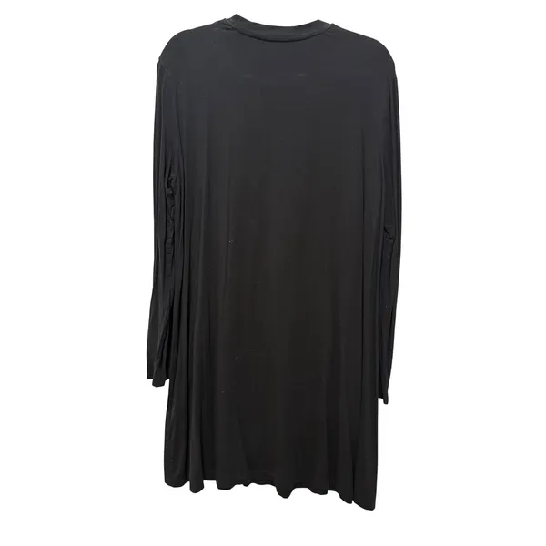 Shein Womens Black Long Sleeve Crew Neck Mini T-Shirt Dress Size XL US 12 - Image 2
