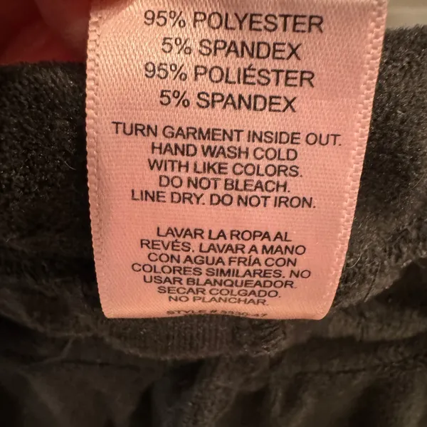 Juicy Couture Black Velour Rhinestone Logo Joggers Sleepwear Pants Womens Medium - Image 5