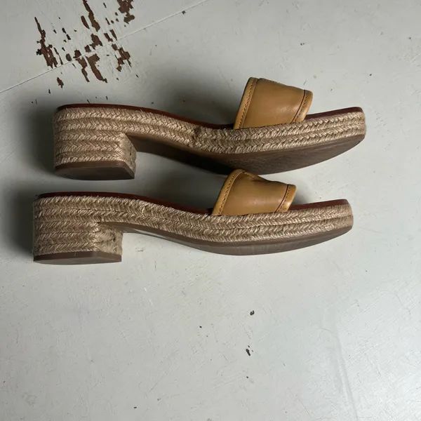 TORY BURCH- Fleming Espadrille Tan Size 11 - Image 3
