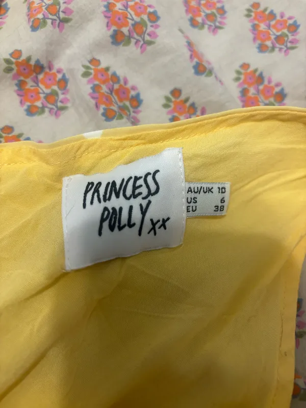 Princess Polly Dress yellow  - Image 3