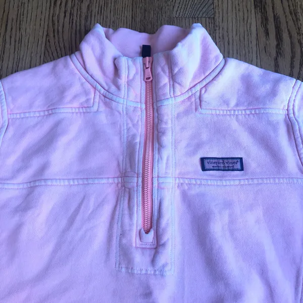 Vineyard Vines 1/4 Quarter Zip Pullover Pink - Image 3