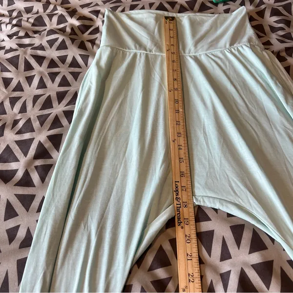 Free People Movement Echo‎ Harem Pants Super Soft Mint Green Cinched Ankle XS - Image 12