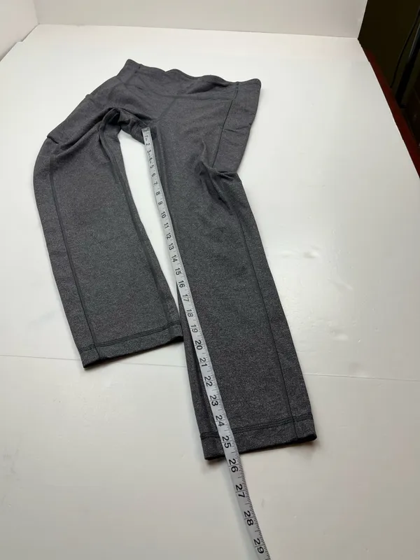 Lululemon Speed Up Tight Legging Heathered Black Grey Gray W5CA2T‎ Womens 6 - Image 6