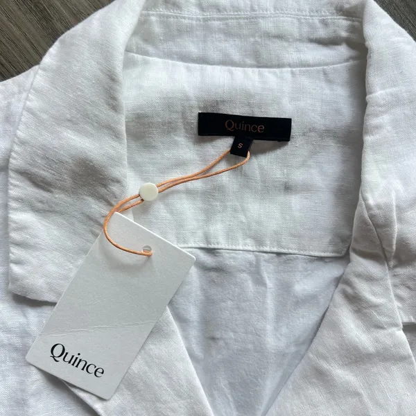 Quince 100% European Linen Button Front Dress - Image 4
