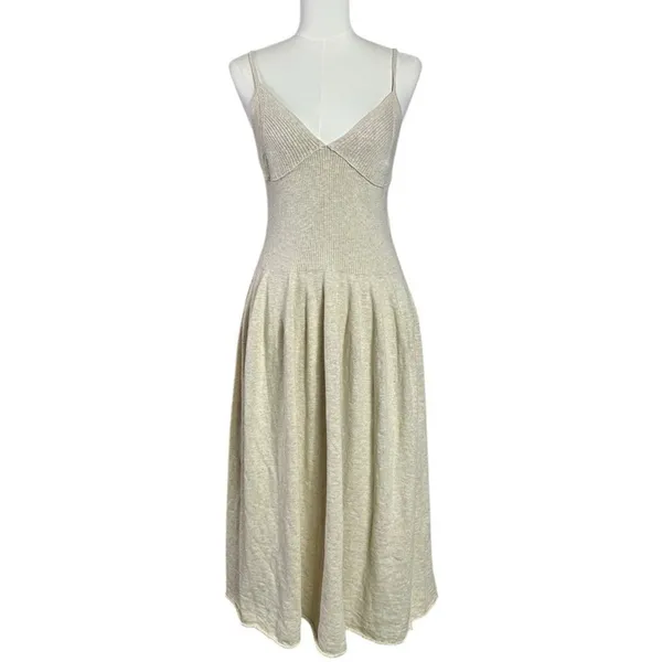 Free People Ethereal Dainty Tula Sweater Midi Dress in Natural Beach Medium - Image 5