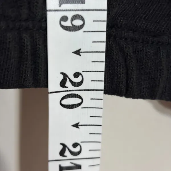 Pink Victoria's Secret Black Love Pink Graphic Cropped Jogger Sweatpants Medium - Image 5
