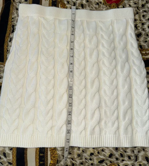 Sincerely Jules knitted set black/cream sweater and skirt size XL - Image 2
