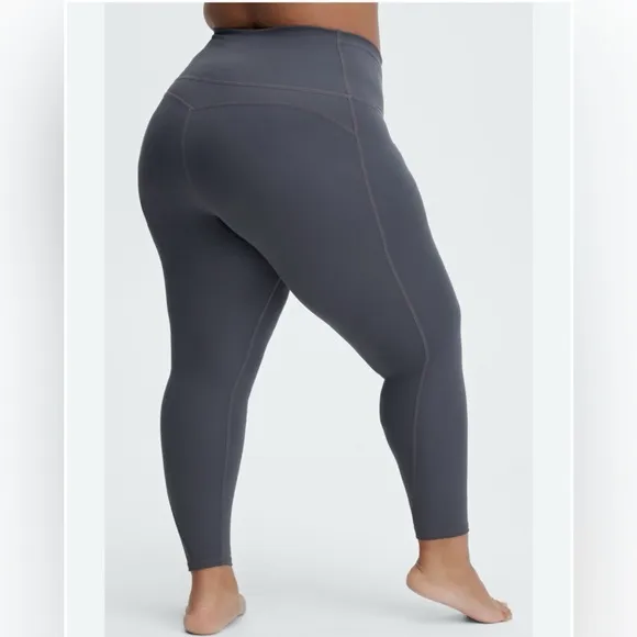 Fabletics Ultra High Waisted PureLuxe 7/8 Legging Pewter Tights Leggings Size XL - Image 2