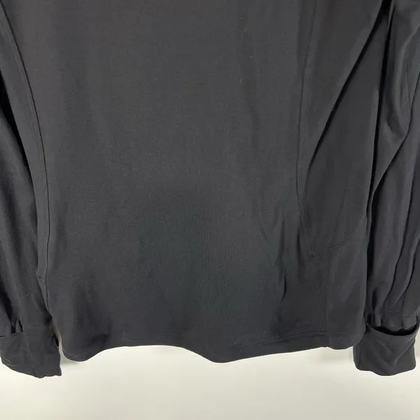 Lululemon Women's Extra Mile Rulu‎ Crew Neck Long Sleeve Top Black Size 6 Yoga - Image 6