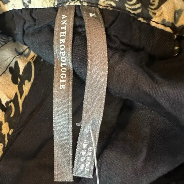 Anthropologie The Somerset Chiffon Maxi Dress in Black Floral Size XL NWT - Image 14