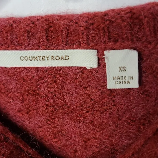 Country Road long sleeve crop alpaca sweater sz XS - Image 5