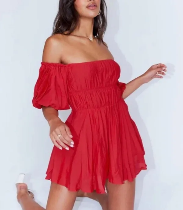 Princess Polly Red Halton Mini Dress - Image 3