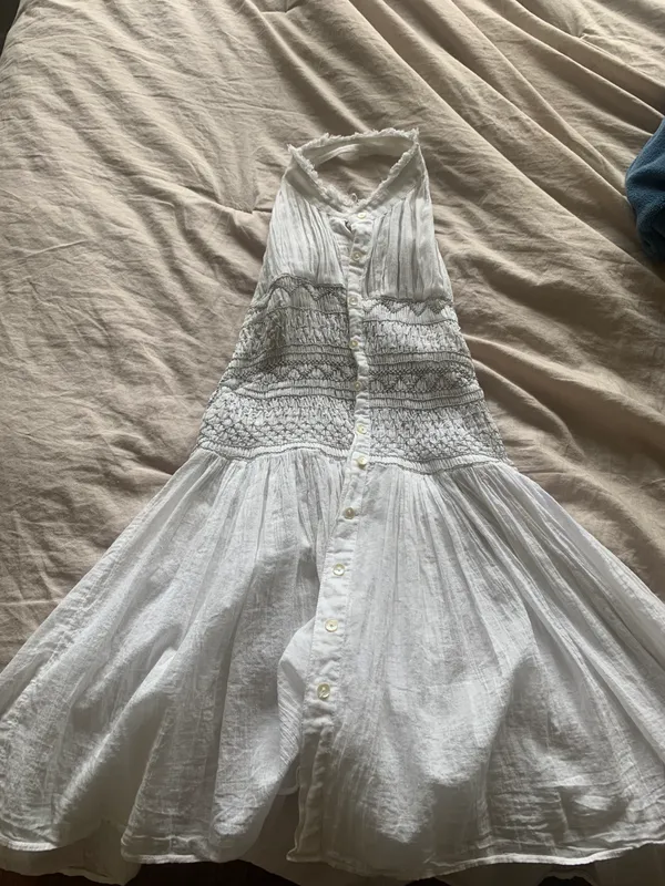 Free People Embroidered Tunic Halter Top - Image 4