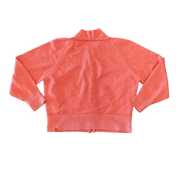 Lululemon‎ Cotton Blend Full Zip Sweater Women XL Coral Good LW3GK6S - Image 5