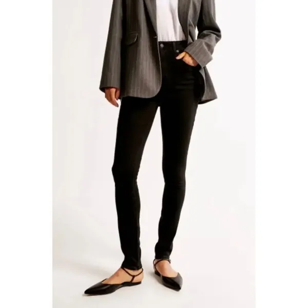 Abercrombie & Fitch the super high rise skinny jean black 26/2 - Image 8