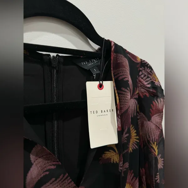 Ted Baker London Piara Ruffle Asymmetric Minidress Size 1/S NWT - Image 6