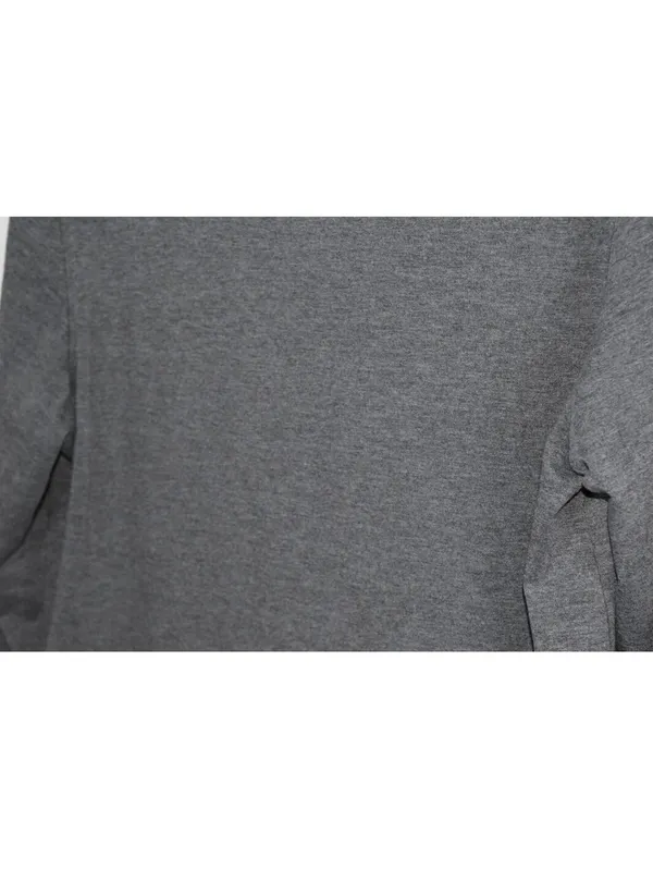 Overstimulated Gray Graphic Long Sleeve Tee Casual Statement Top Size XL - Image 4