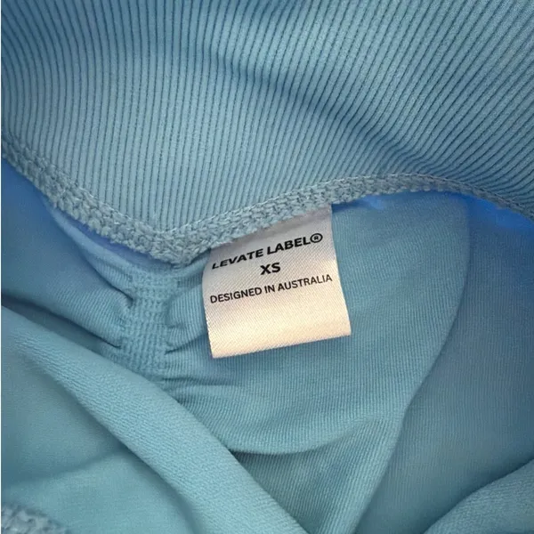 Levate Bike Shorts Scrunch Butt Size XS Turquoise - Image 3