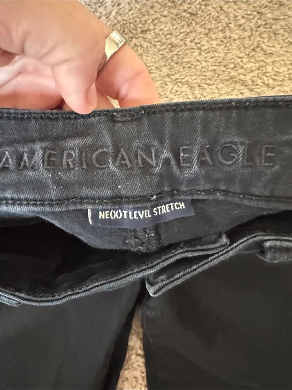 American Eagle Outfitters Black Skinny Jeans - High Rise Stretch / K7 - Image 5