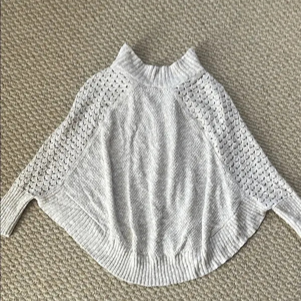 Maurices Cream Cable-Knit Poncho Sweater - Image 4