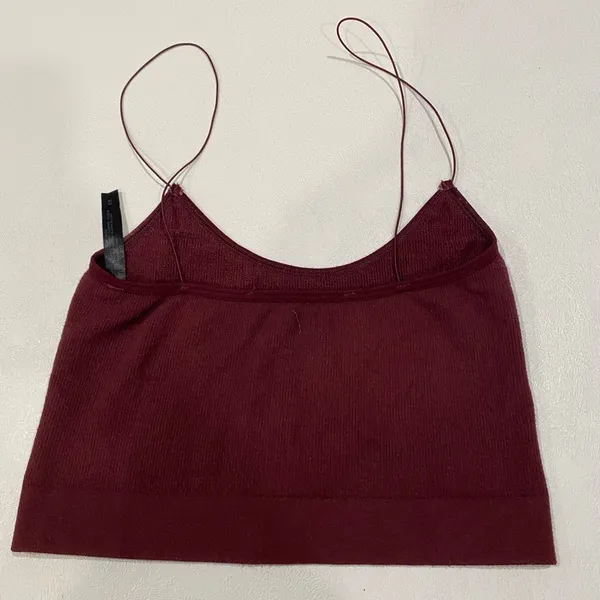 Out From Under Urban Outfitters Burgundy Seamless Cami Top Size M Y2K - Image 4