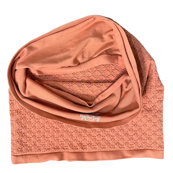 Free People Intimately Seamless Honey Coral Orange Textured Tube Top size M / L - Image 7