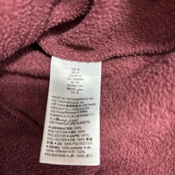 Quarter Zip Fleece Pullover Rose‎ Pink Soft Warm Activewear Outdoor HikingSmall - Image 7
