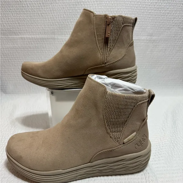 Ryka Noelle Beige Ankle Booties - Image 2