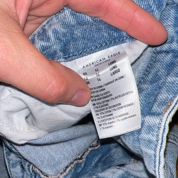 American Eagle Outfitters Light Blue Distressed Boyfriend Jeans - Image 5