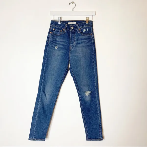 Levi’s‎ wedgie high rise skinny jeans pacific wave sz 26 - Image 5