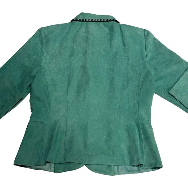 Vintage Dress Barn Aqua Jacket Size 8 - Image 6