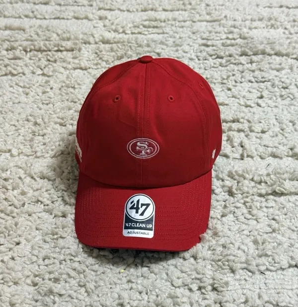 47 BRAND San Francisco 49ers Foundational '47 Clean Up Strapback Hat - Image 3