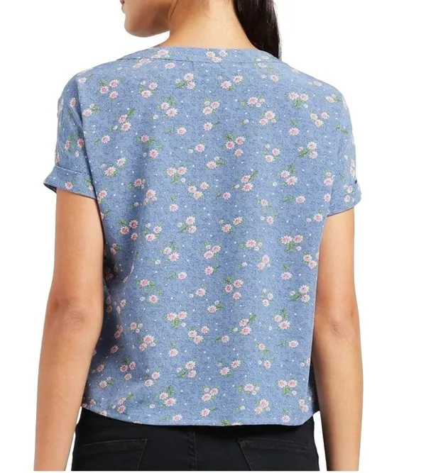 Zink London floral ruffle trim blouse - Image 2