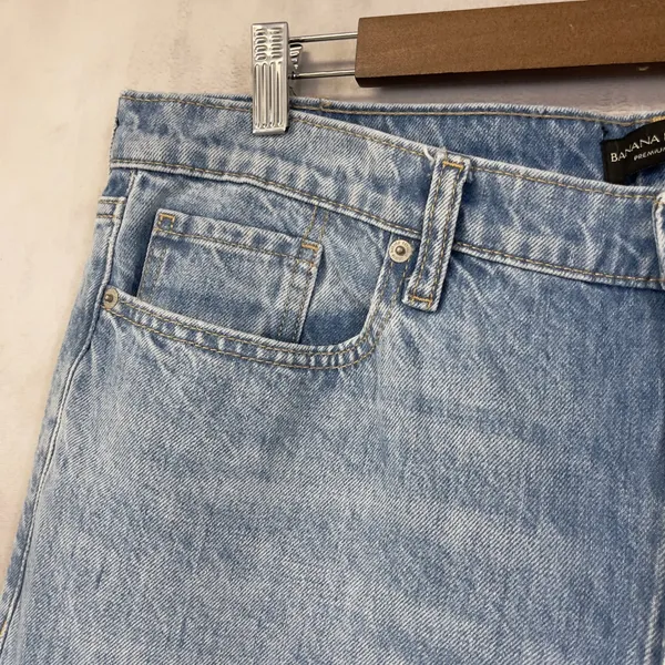 Banana Republic High-Rise Relaxed Bootcut Jeans Womens 33 Long Minimal Preppy‎ - Image 4