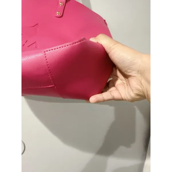 Agatha Paris Scotty Pink Handbag Purse J‎ - Image 11