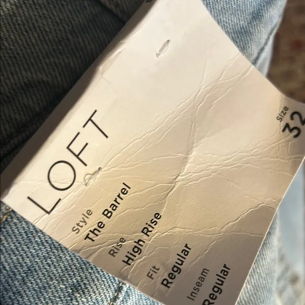 NWT The Barrel High Rise Blue Women's Jeans - Image 3