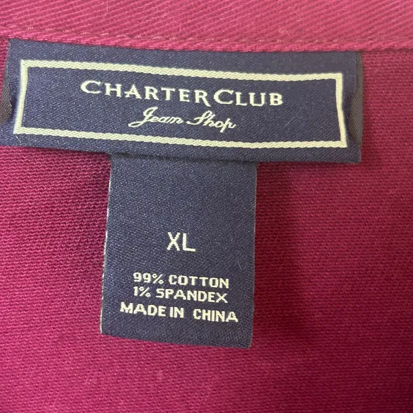 Charter Club Jean Shop Plum Purple Cotton Stretch Trucker Jacket Womens XL - Image 6