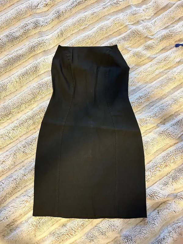 ASOS Strapless Black Dress - Image 3