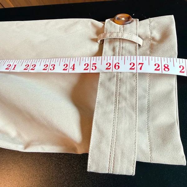 NEW Rebecca Minkoff XL Cropped Trench Coat Khaki Beige Double Breasted NWT - Image 6