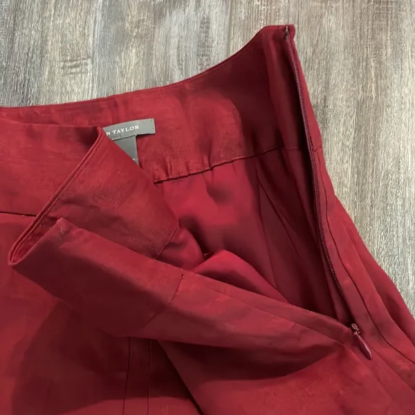 Ann Taylor lined linen skirt - Image 7