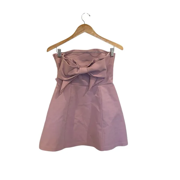Zara Pink Mini Dress With Bow Back Style 4772/219 - Image 6