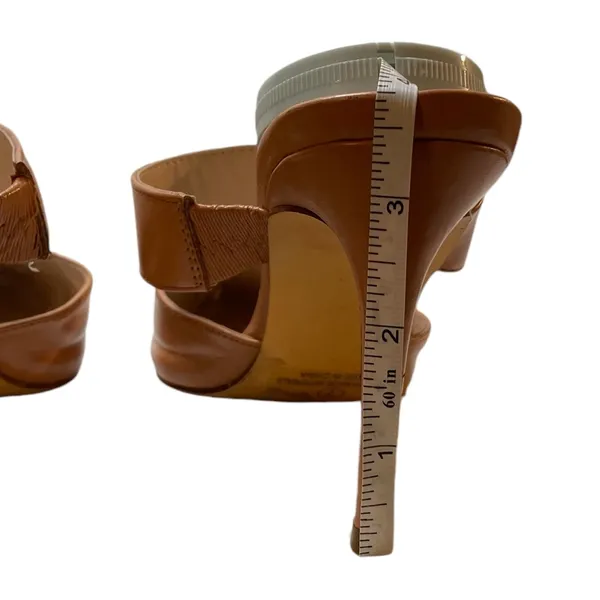 LULU'S Faire Tan High Heeled Mules Shoes Pointed Toe - Size 7 - Image 10