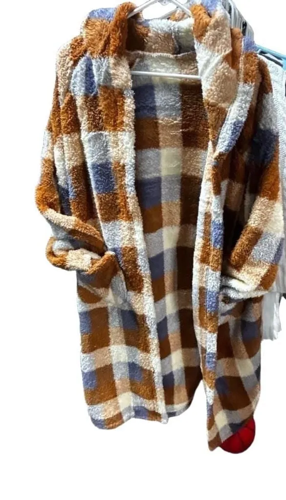 Sherpa cozy coat Brown Size M - Image 2