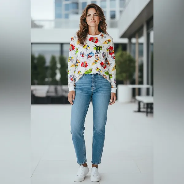 Disney Parks Ink & Paint Spirit Jersey featuring classic animated characters - Image 4
