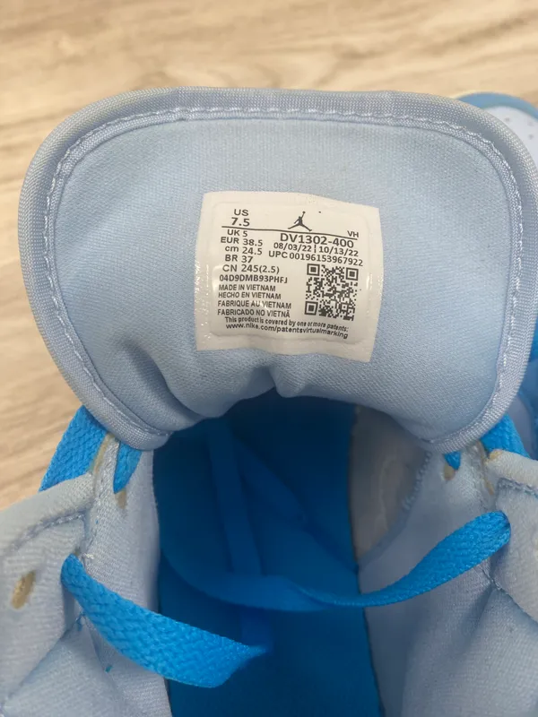 Nike Air Jordan 1 Mid Blue Sneakers - Image 9