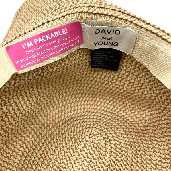 David and Young Packable Sunhat Daydreaming Beachy Floppy Summer Travel OS‎ - Image 4