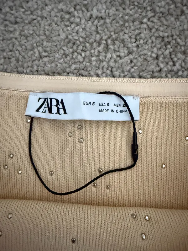Zara Rhinestone Tube Top - Image 3