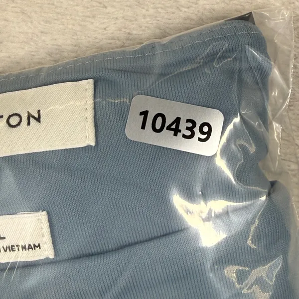 Babaton Contour Squareneck Bodysuit Slate Blue Thong 107351 Size L - Image 8